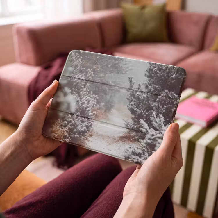 iPad hoes - Bos - Winter - Bomen - Natuur - Pad - Sneeuw — 4