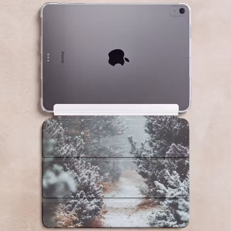 iPad hoes - Bos - Winter - Bomen - Natuur - Pad - Sneeuw — 6