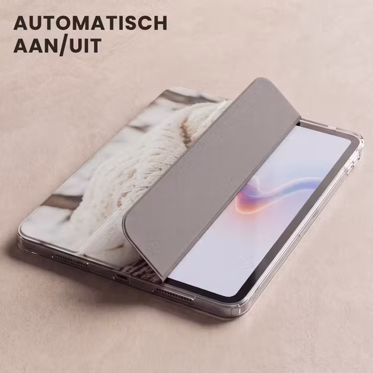 iPad hoes - Deken - Wit - Boomstronk - Winter - Sneeuw — 5