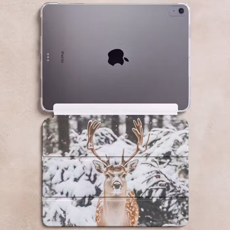 iPad hoes - Hert - Sneeuw - Winter - Bos - Dieren — 6