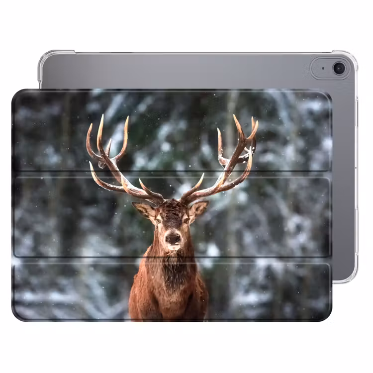 iPad hoes - Hert - Winter - Sneeuw - Bos - Natuur - Dier — 1