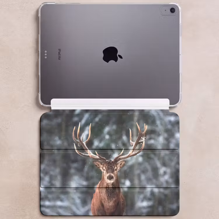 iPad hoes - Hert - Winter - Sneeuw - Bos - Natuur - Dier — 6