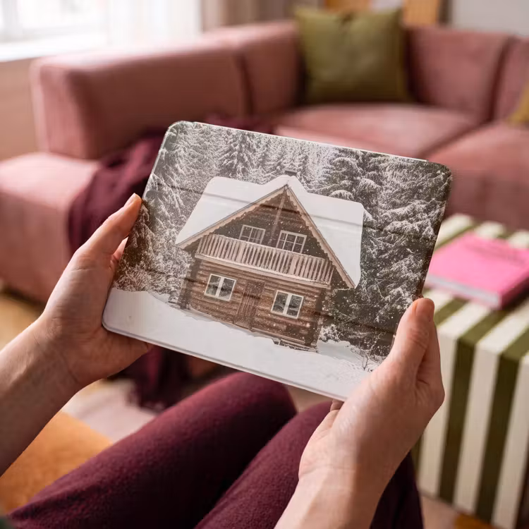 iPad hoes - Huis - Bos - Winter - Natuur - Sneeuw — 4