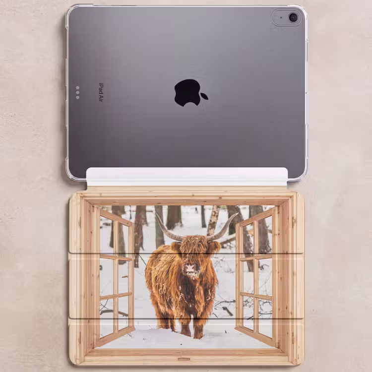 iPad hoes - Schotse Hooglander - Winter - Landschap - Natuur - Dieren - Doorkijk — 6