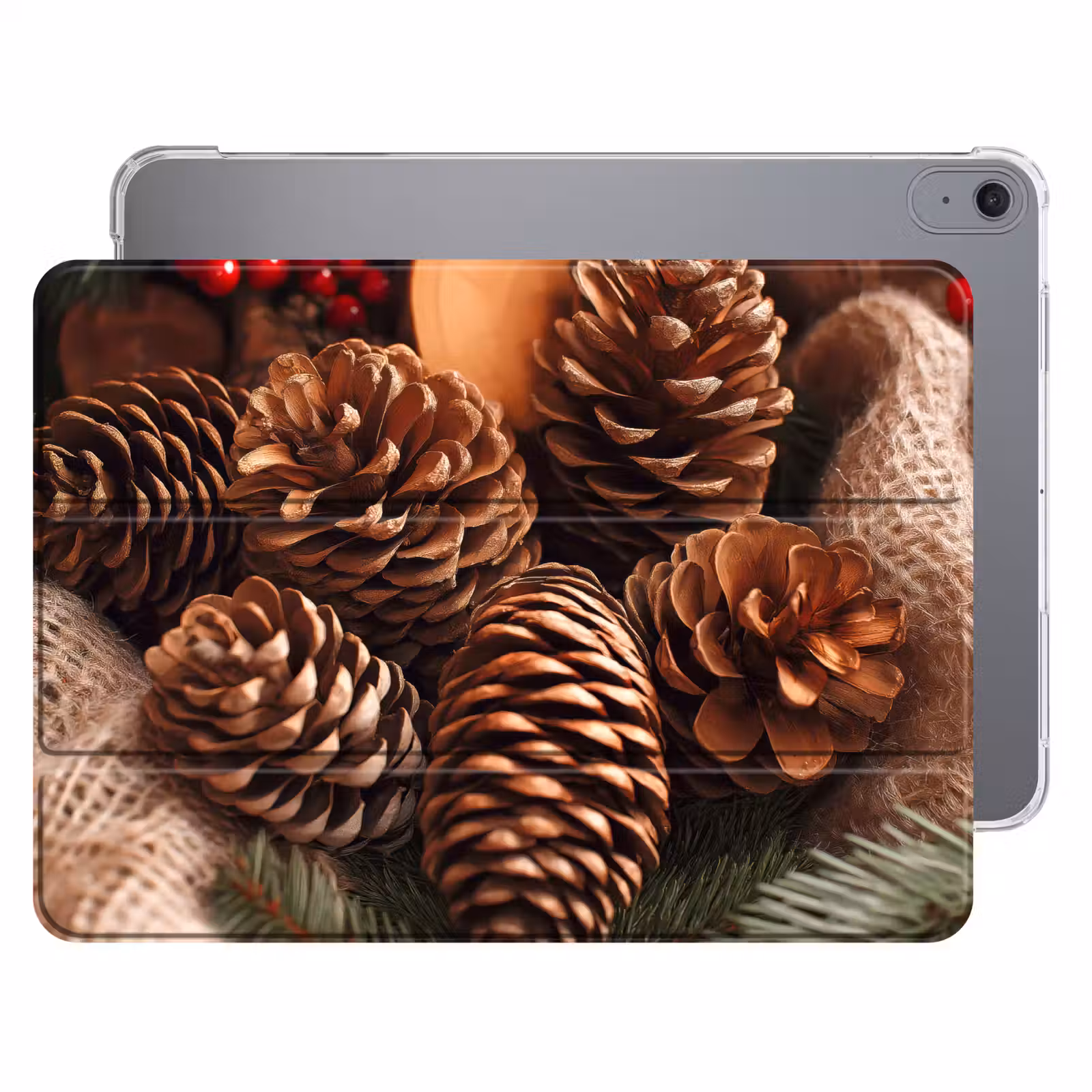 iPad hoes - Dennenappels - Boom - Winter - Natuur - Bruin — 1