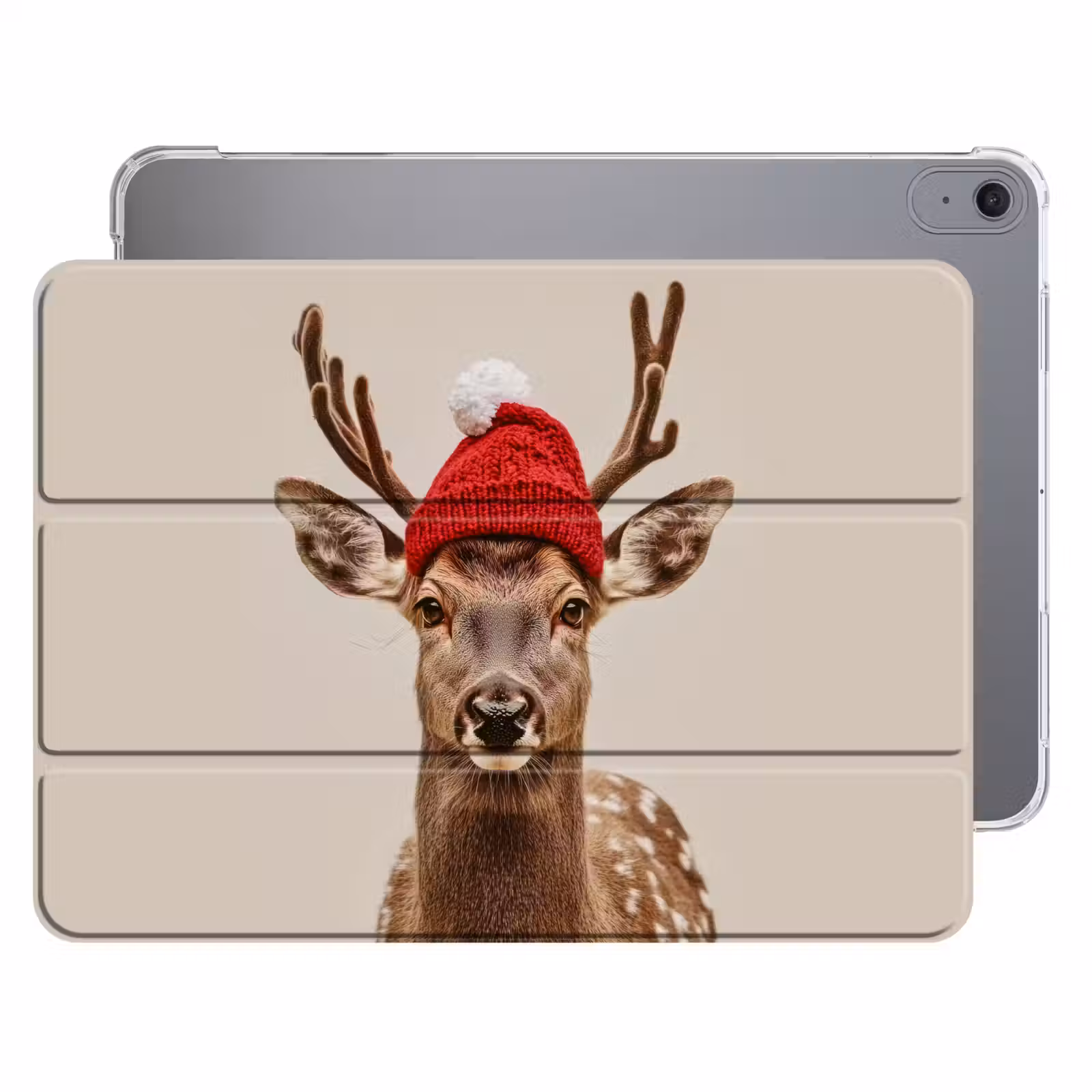 iPad hoes - Hert - Kerst - Muts - Dieren - Winter - Grappig — 1