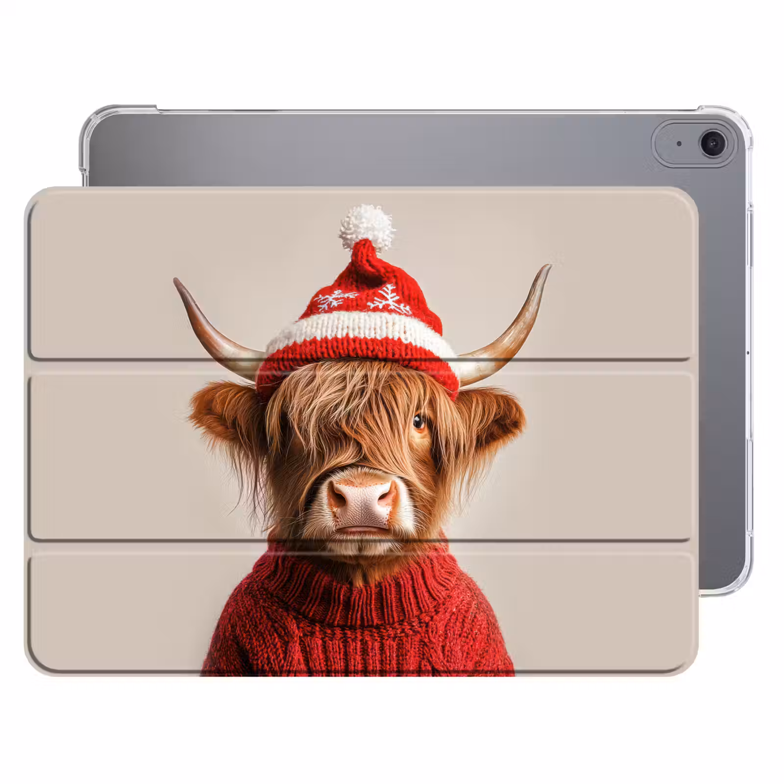 iPad hoes - Schotse Hooglander - Kerst - Muts - Trui - Winter — 1