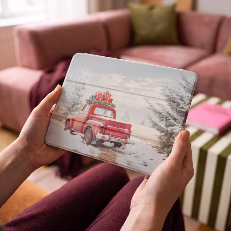 iPad hoes - Auto - Rood - Cadeaus - Winter - Sneeuw - Kerst — 4