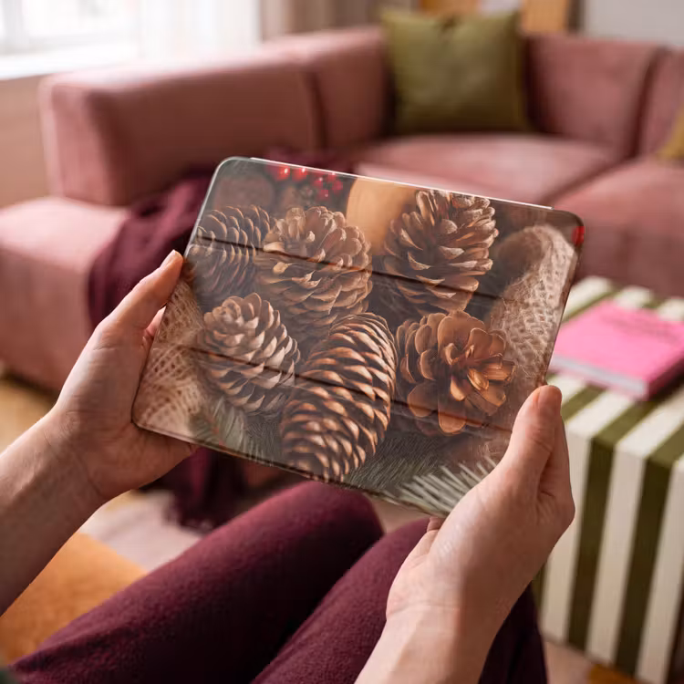 iPad hoes - Dennenappels - Boom - Winter - Natuur - Bruin — 4