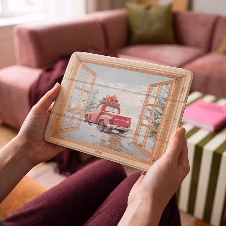 iPad hoes - Doorkijk - Auto - Kerst - Cadeaus - Winter - Landschap — 4
