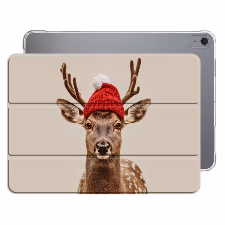 iPad hoes - Hert - Kerst - Muts - Dieren - Winter - Grappig — 1