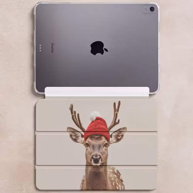 iPad hoes - Hert - Kerst - Muts - Dieren - Winter - Grappig — 6