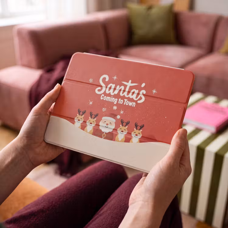iPad hoes - Illustratie - Kerstman - Rendieren - Rood — 4