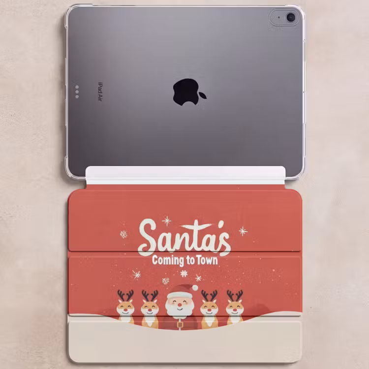 iPad hoes - Illustratie - Kerstman - Rendieren - Rood — 6