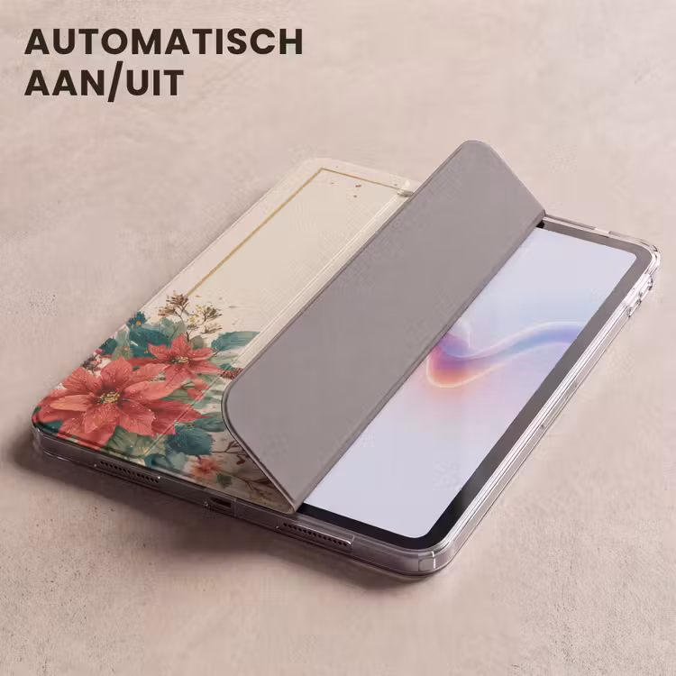 iPad hoes - Kerst - Poinsettia - Omlijsting - Kleurrijk — 5