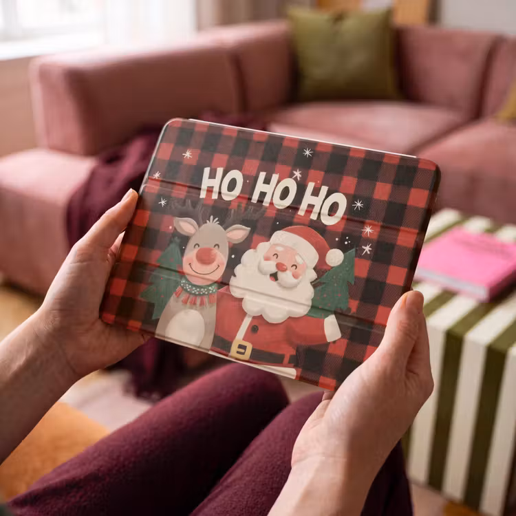iPad hoes - Kerstman - Rendier - Tekst - Rood - Zwart — 4