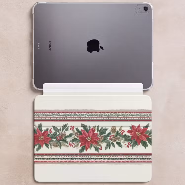 iPad hoes - Kerststrook - Poinsettia - Rood - Groen — 6