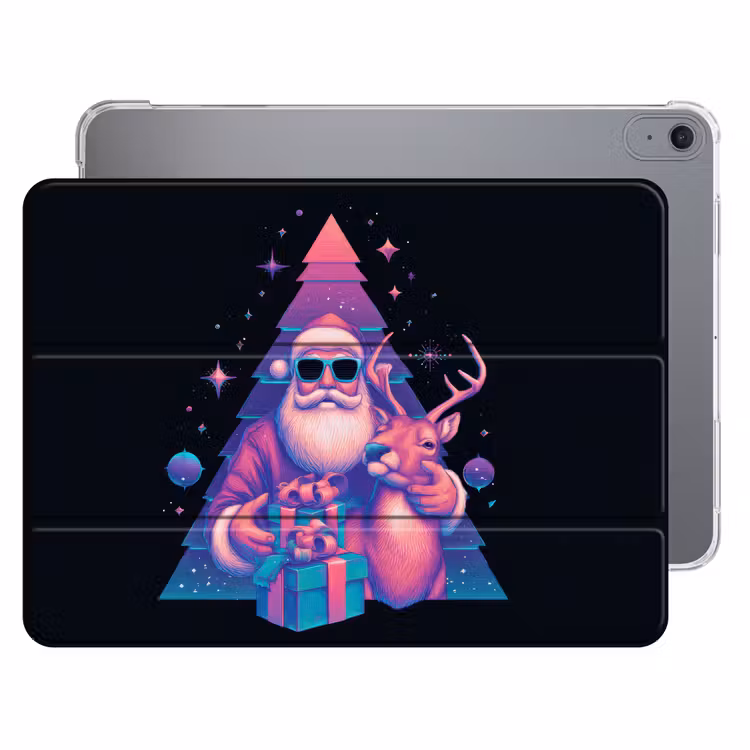 iPad hoes - Retro - Kerstman - Rendieren - Kerstboom — 1