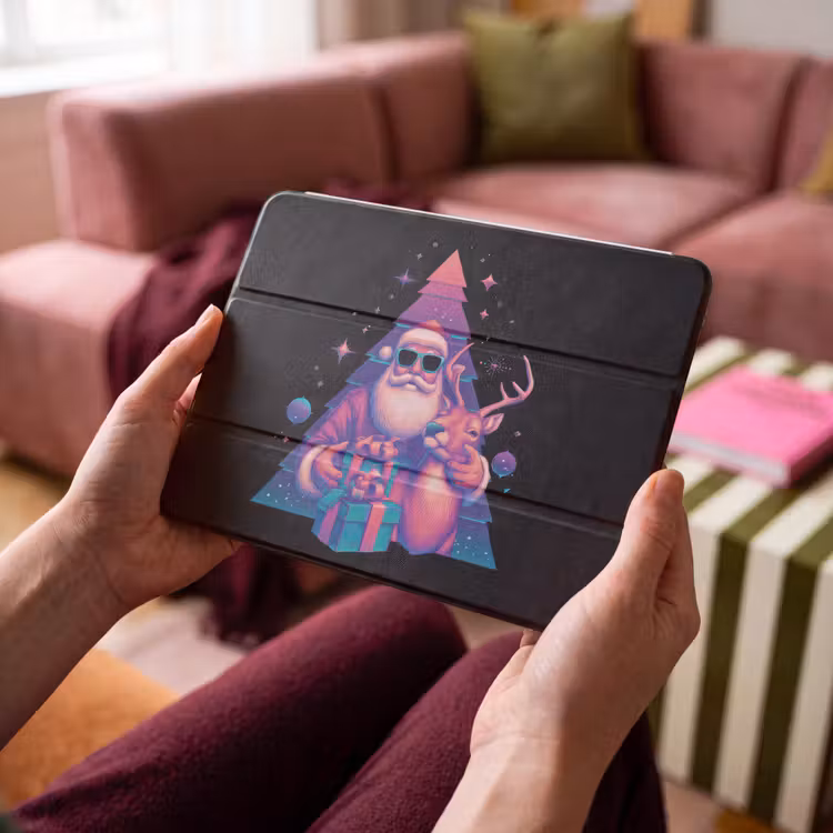 iPad hoes - Retro - Kerstman - Rendieren - Kerstboom — 4