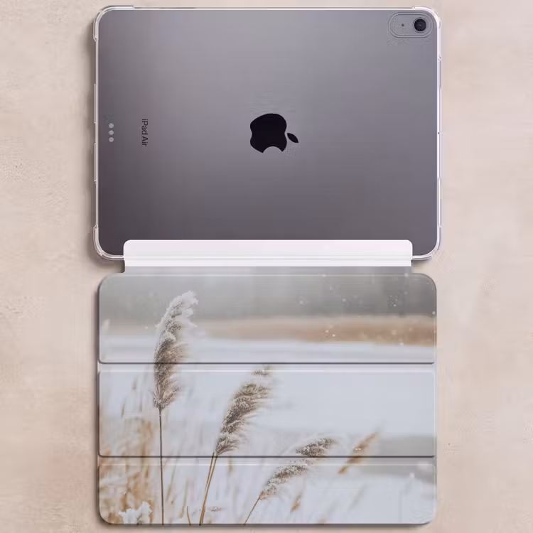 iPad hoes - Riet - Meer - Winter - Natuur - Sneeuw - Beige — 6