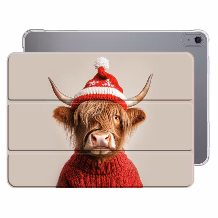iPad hoes - Schotse Hooglander - Kerst - Muts - Trui - Winter — 1
