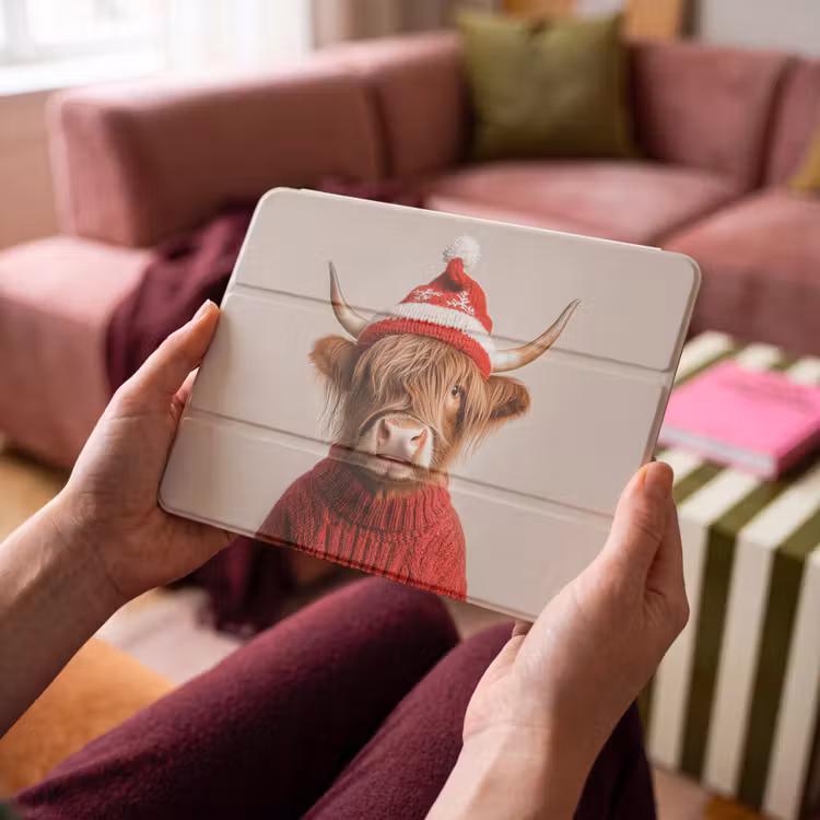 iPad hoes - Schotse Hooglander - Kerst - Muts - Trui - Winter — 4