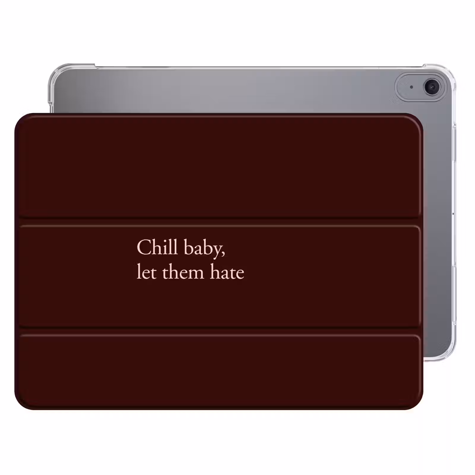 iPad hoes - Tekst - Rood - Minimalistisch — 1