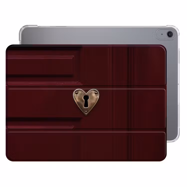 iPad hoes - Bordeaux - Sleutelplaat - Hout - Deur — 1