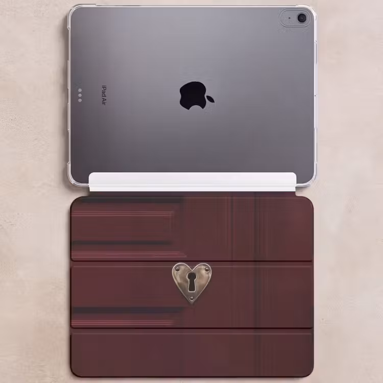 iPad hoes - Bordeaux - Sleutelplaat - Hout - Deur — 6