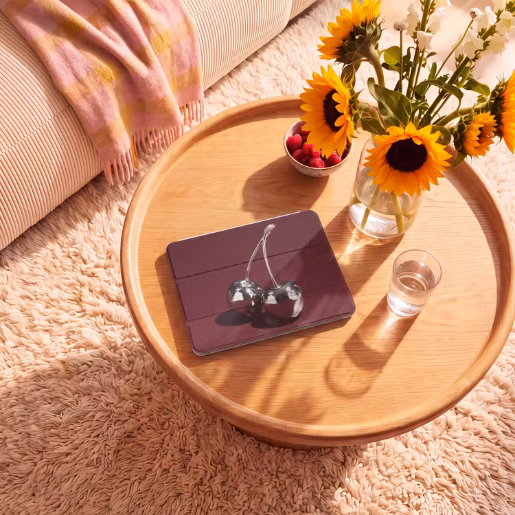 iPad hoes - Kersen - Glanzend - Bordeaux — 2