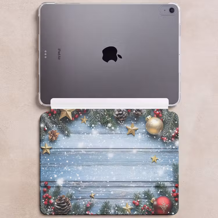 iPad hoes - Kerstomlijsting - Sneeuw - Meerkleurig — 6