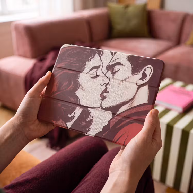 iPad hoes - Kussen - Personen - Retro - Bordeaux — 4
