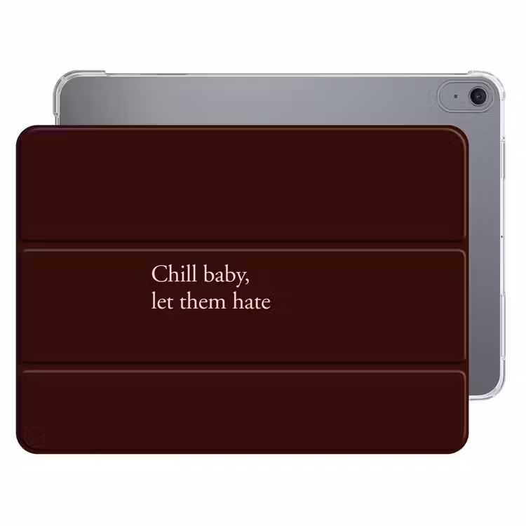 iPad hoes - Tekst - Rood - Minimalistisch — 1