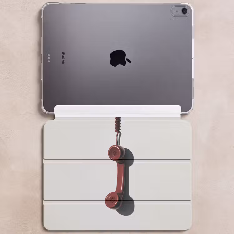 iPad hoes - Telefoon - Koord - Rood - Minimalistisch — 6