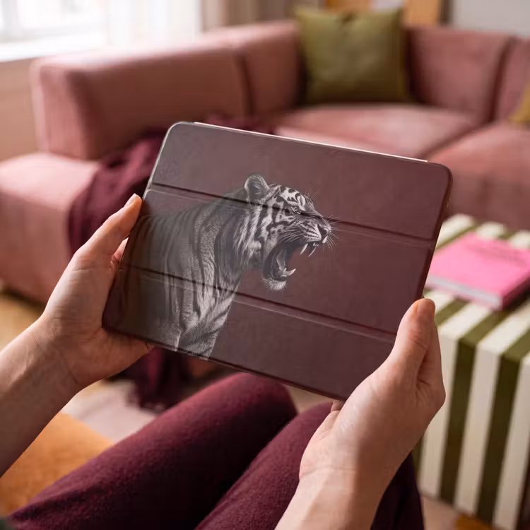 iPad hoes - Tijger - Brult - Bordeaux — 4