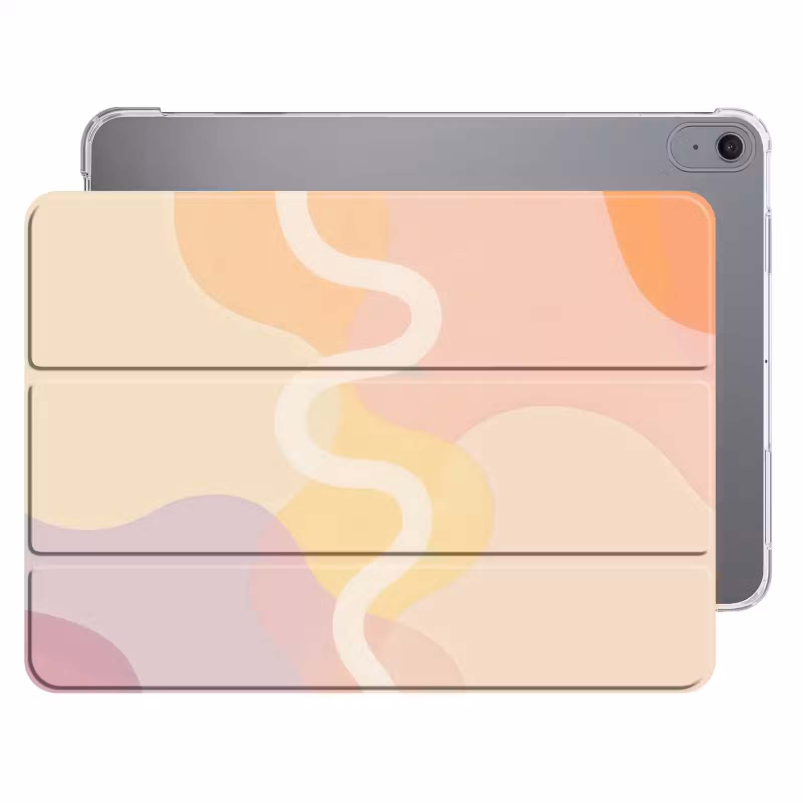 iPad hoes - Golvende vormen - Abstract - pastel — 1