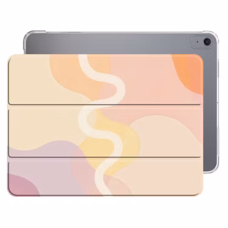 iPad hoes - Golvende vormen - Abstract - pastel — 1