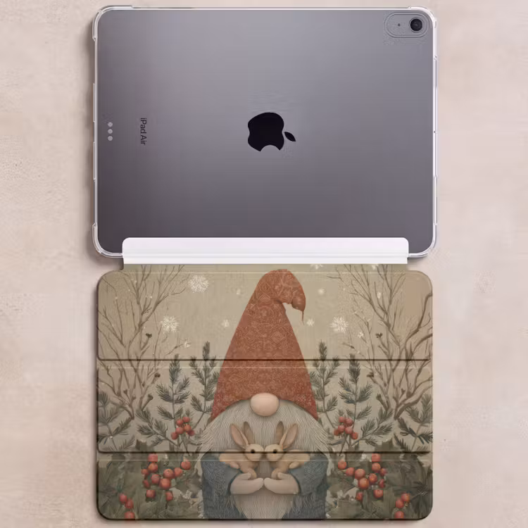 iPad hoes - Kerstgnome - Konijntjes - Kleurrijk — 6