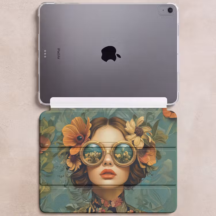 iPad hoes - Vrouw - Bloemen - Vlinders - Natuur - Vintage — 6