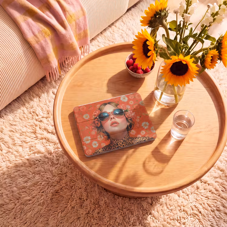iPad hoes - Vrouw - Kleurrijk - Dierenprint - Bloemen — 2