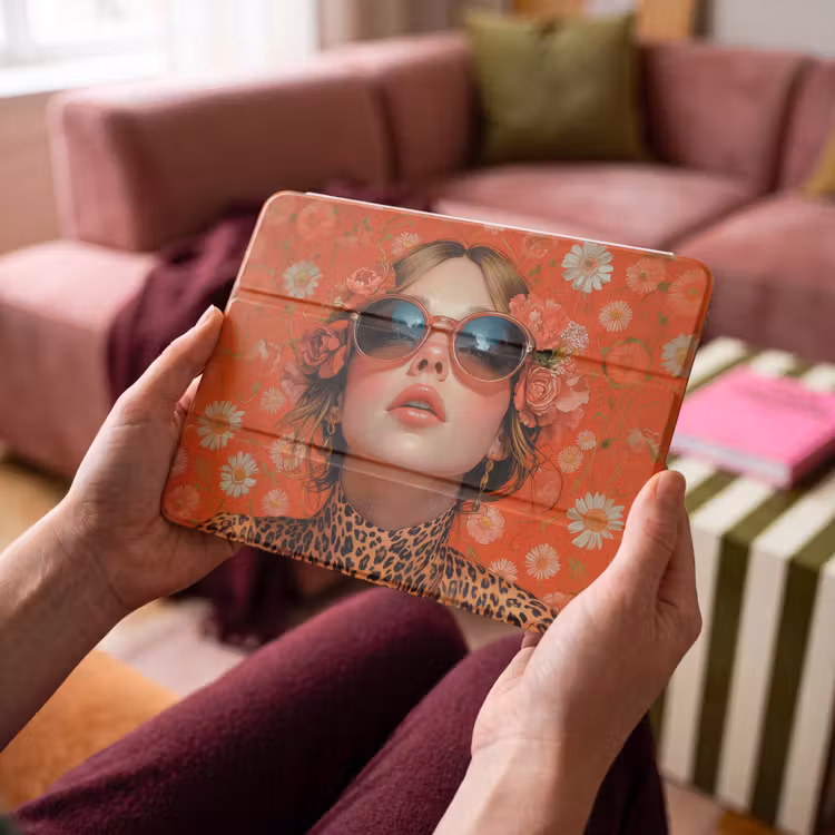 iPad hoes - Vrouw - Kleurrijk - Dierenprint - Bloemen — 4