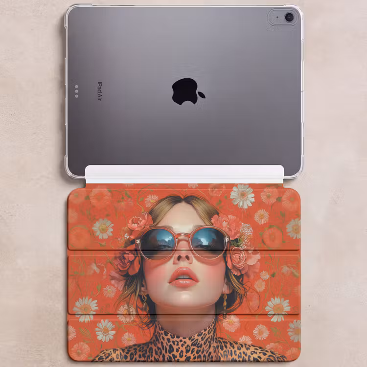 iPad hoes - Vrouw - Kleurrijk - Dierenprint - Bloemen — 6
