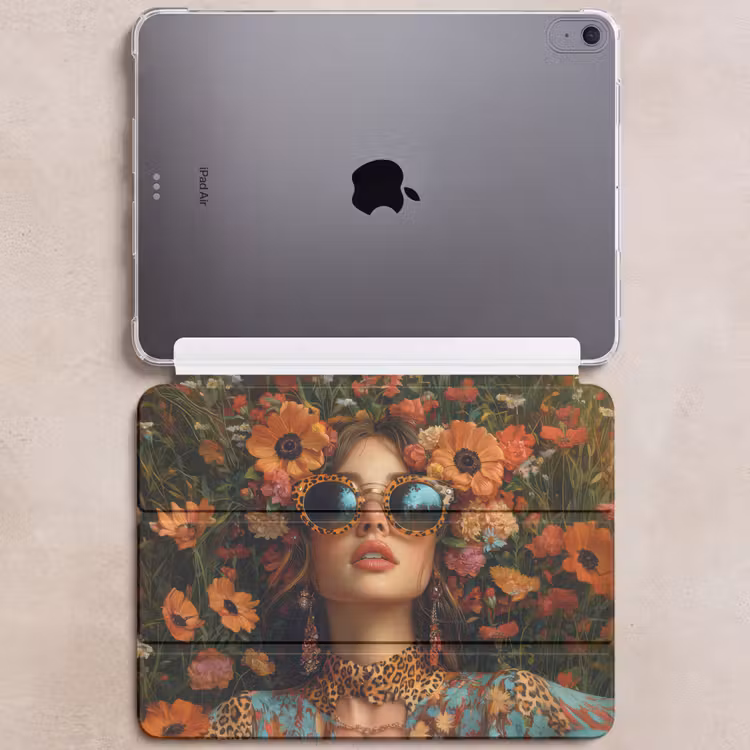 iPad hoes - Vrouwen - Bloemen - Modern - Bril - Abstract — 6