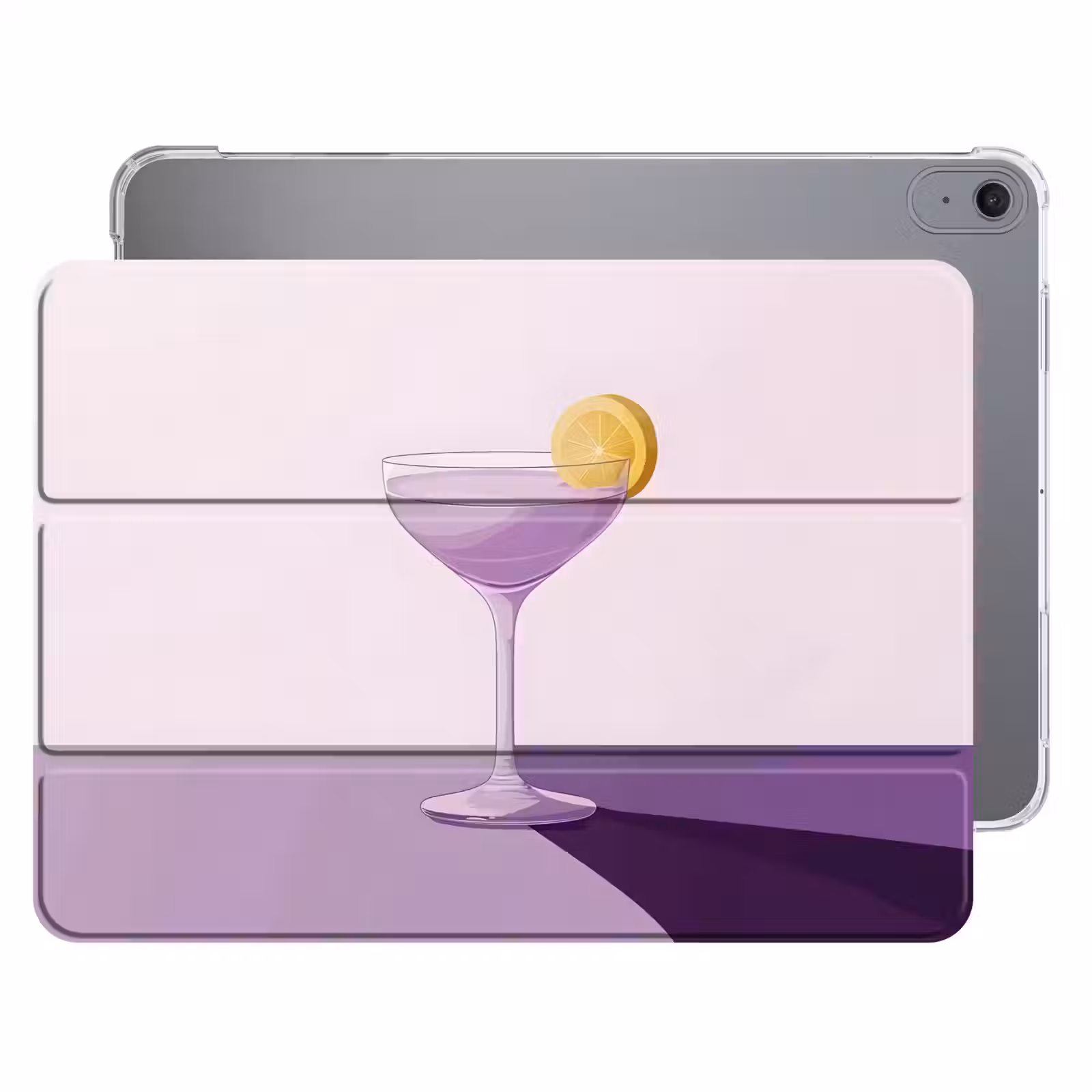 iPad hoes - Cocktail - Paars - Minimalistisch - Citroen — 1