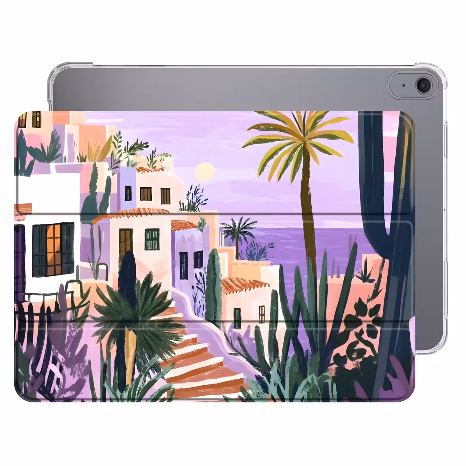 iPad hoes - Huizen - Minimalistisch - Palmbomen - Kust — 1