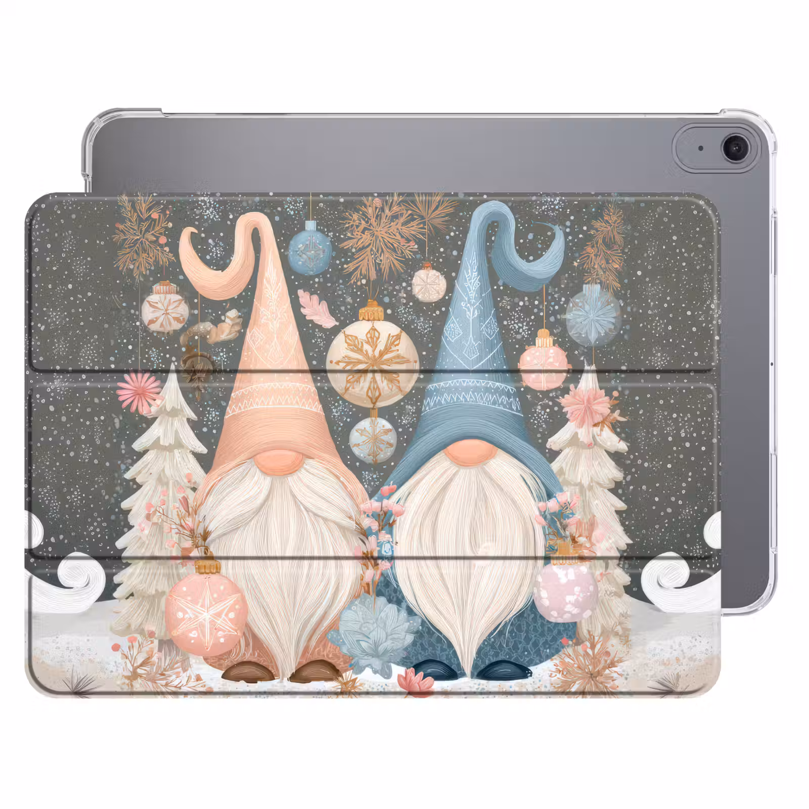 iPad hoes - Kerst - Gnomen - Pastel — 1