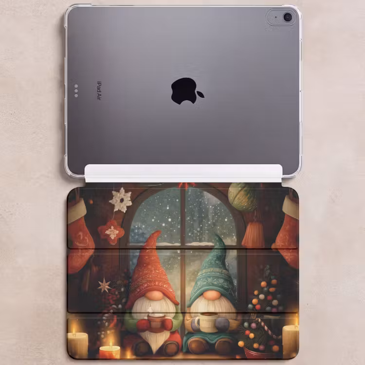 iPad hoes - Gnooms - Kerst - Raam - Kleurrijk — 6