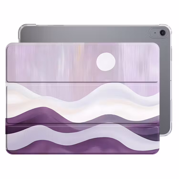 iPad hoes - Golven - Heuvels - Abstract - Paars — 1