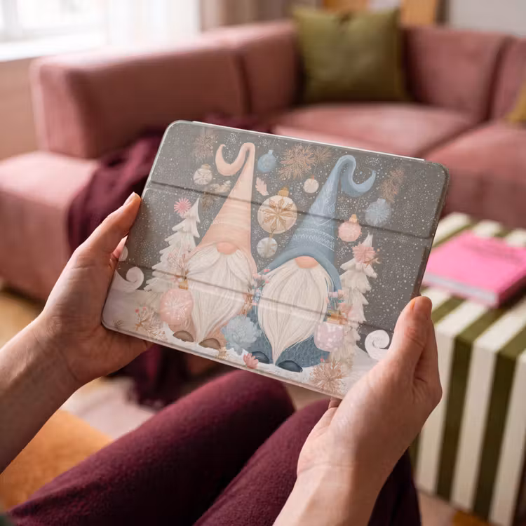iPad hoes - Kerst - Gnomen - Pastel — 4