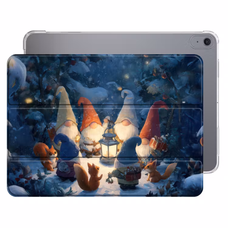 iPad hoes - Winter - Gnooms - Eekhoorns - Meerkleurig — 1